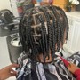 Kid's Braids with hair added (5yr-12yr)