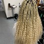 Passion twist, knotless braids, goddess braids, French curl (large size)