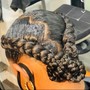 Partial Weave with braided Bantu knots