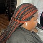 Add length or two tone color to braids