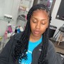 Small Box braids mid back w/ hair included