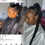 Sleek ponytail