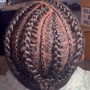 Cornrows for wig install