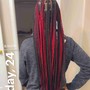 Large knotless Box Braids