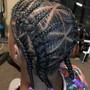 Cornrow Braids w/Design