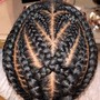 Cornrow Braids w/Design