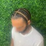 Men’s Large Straight Back Braids