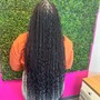 Smeduim boho knotless braids