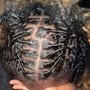 Loc Style + Retwist (Bra Strap or Mid Back Length)