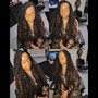 Shaved Individual Locs