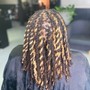 Loc retwist w/ 2 strand twist