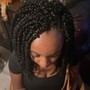 Boho small knotless Goddess Braids