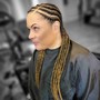 Cornrows **No hair/extensions added.