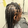 Natural Cornrows or Single Braids