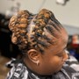 Large Feed-in Braids