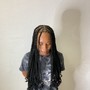 Feed in braids straight back 8-10 braids