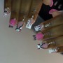 Gel Colored Acrylic Full Set {Short}