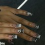 Gel Colored Acrylic Full Set {Short}