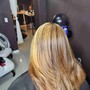 Microlinks Extensions, Bleach and Tone, Partial Foil Highlights, Women's Cut