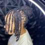 Retwist + Style (half head)