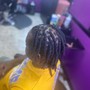 Loc retwist (ear length)