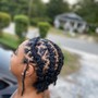 Loc retwist (half way of back)