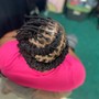 Loc retwist (half way of back)