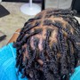 Loc retwist (ear length)