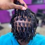 Loc retwist (ear length)