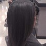 Ponytail- sleek with hair extensions