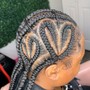 6 feed in braids