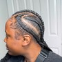 6 feed in braids