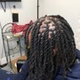 Loc BASIC Loc Style  Clean Hair ($20 + on small Locs)