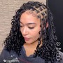 Bob length Small Knotless w/ Bohoo style