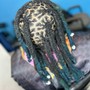 Loc Maintenance & Two Strand Twist- (Cuban Twist Marley hair added) (hair not included).