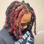 Small braided ponytail