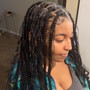 Small Midback Knotless Braids