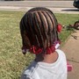 Girls natural hair with beads