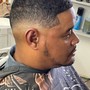 Men's Cut fade w/ top trimmed and face