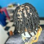 Loc Maintenance w Loc Bob (cuban twist hair added but NOT included)