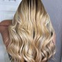 Blow out curls / Hot tool curls