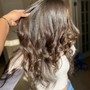 Blow out curls / Hot tool curls