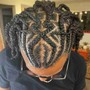 Boho Box Braids (natural hair) Medium Size