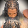 Braided Ponytail (feed-in) (small/medium)