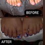 Waterless Gel Pedicure