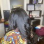 Weave takedown/ Shampoo and Condition Hair Blow dry