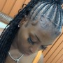 Straight backs (16-20 feedin cornrows)