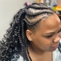 Feed in (6-8braids)