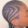 Partial sewin/ stitch Braids