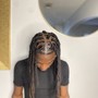 Loc Retwist and style(med/large locs)